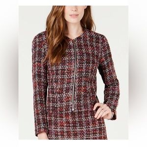 NWT Madison Jules Tweed Zip Jacket